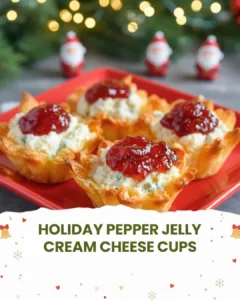 Pepper Jelly Cream Cheese Phyllo Cups