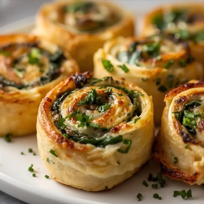 Creamy Spinach Artichoke Pinwheels Recipe