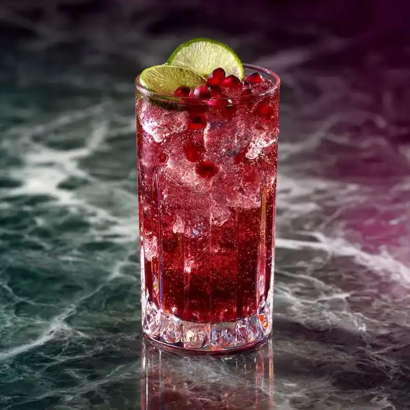 Menopause-Friendly Sparkling Pomegranate Mocktail