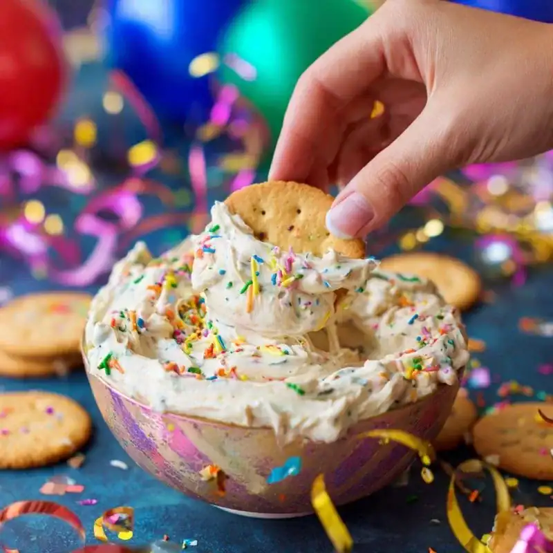 High-Protein Christmas Cake Batter Dip
