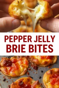 Easy Baked Pepper Jelly Brie Bites Recipe