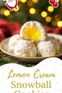 Melt in Your Mouth Lemon Cream Snowball Cookies