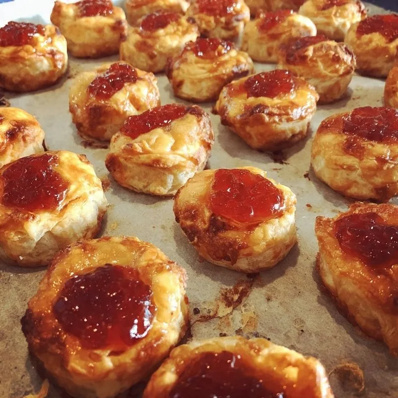 Easy Baked Pepper Jelly Brie Bites Recipe