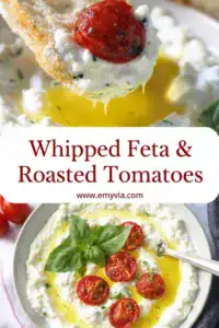 Creamy Whipped Feta Dip with Roasted Cherry Tomatoes