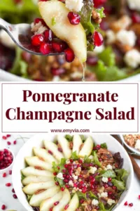 Festive Pomegranate Salad with Champagne Vinaigrette