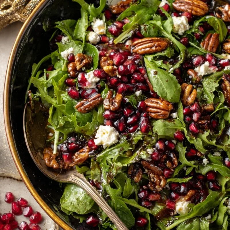 Festive Pomegranate Salad with Champagne Vinaigrette