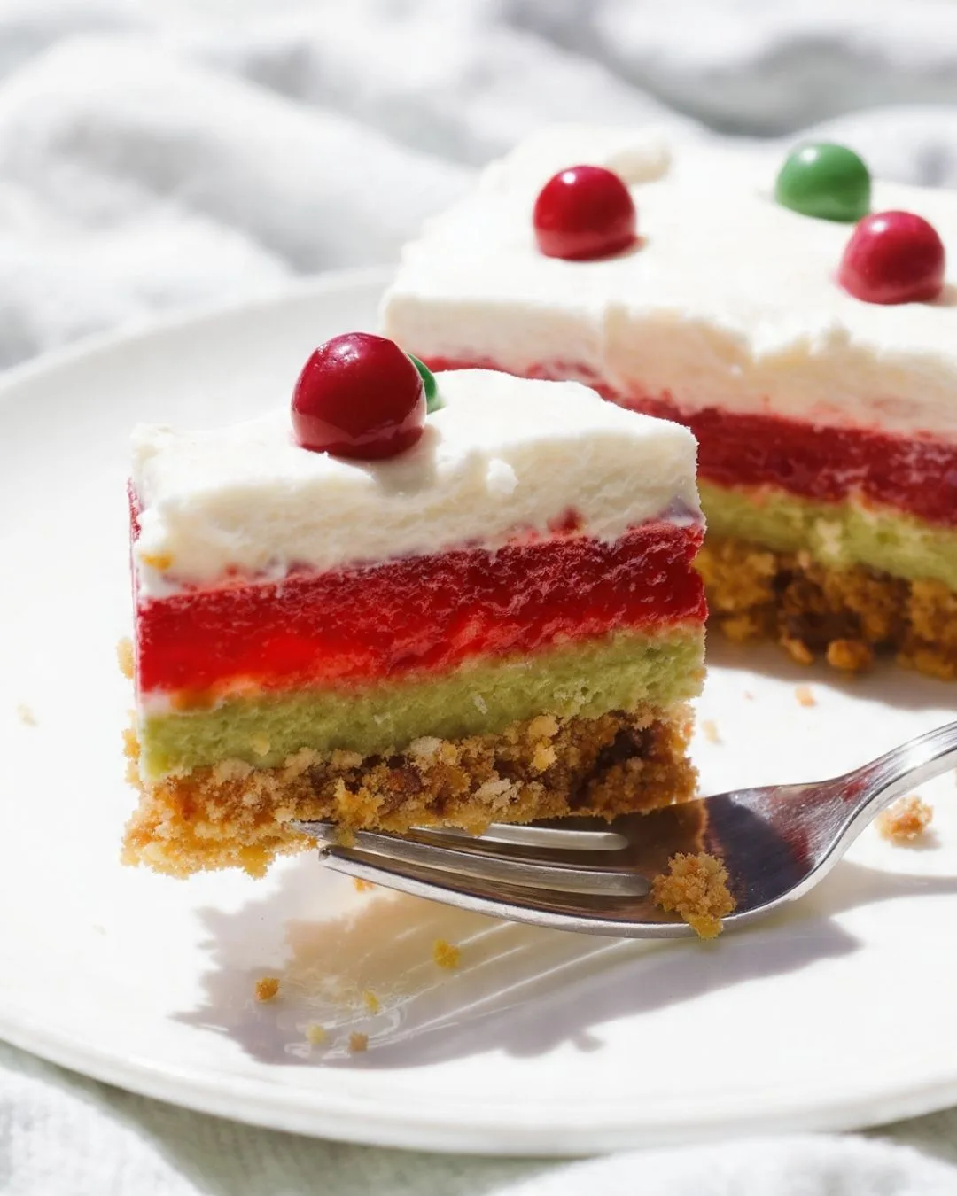 Easy No Bake Christmas Lush Dessert