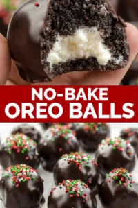 Easy No Bake Christmas Oreo Balls Recipe