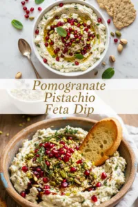 Pomegranate Pistachio Feta Dip
