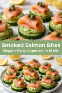 cucumber smoked salmon bites summer party