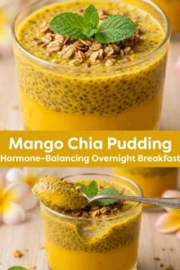 mango chia seed pudding hormone balancing