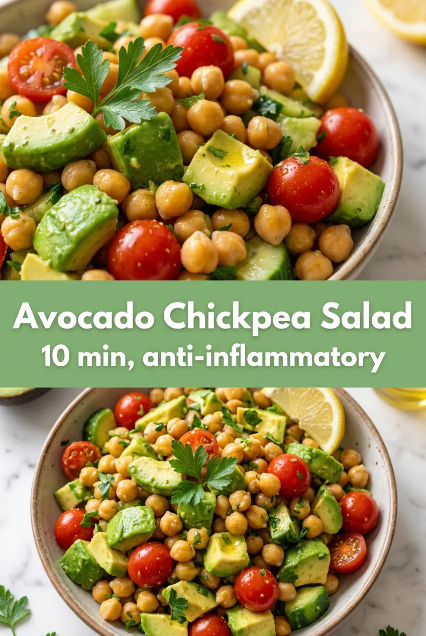 Summer Salad Ideas: Avocado Chickpea Cucumber Salad