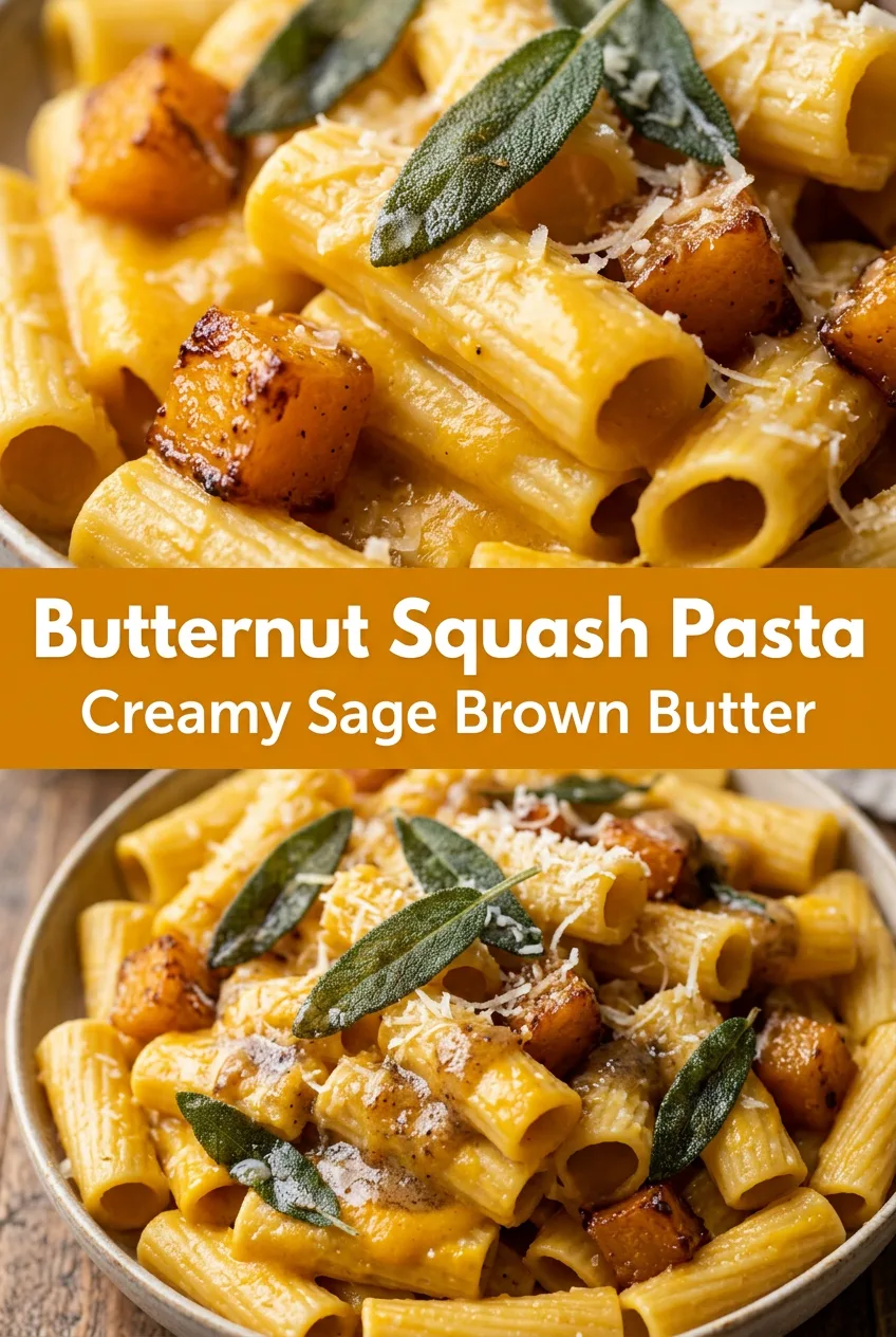 Easy Dinner Ideas: Butternut Squash Pasta Sage