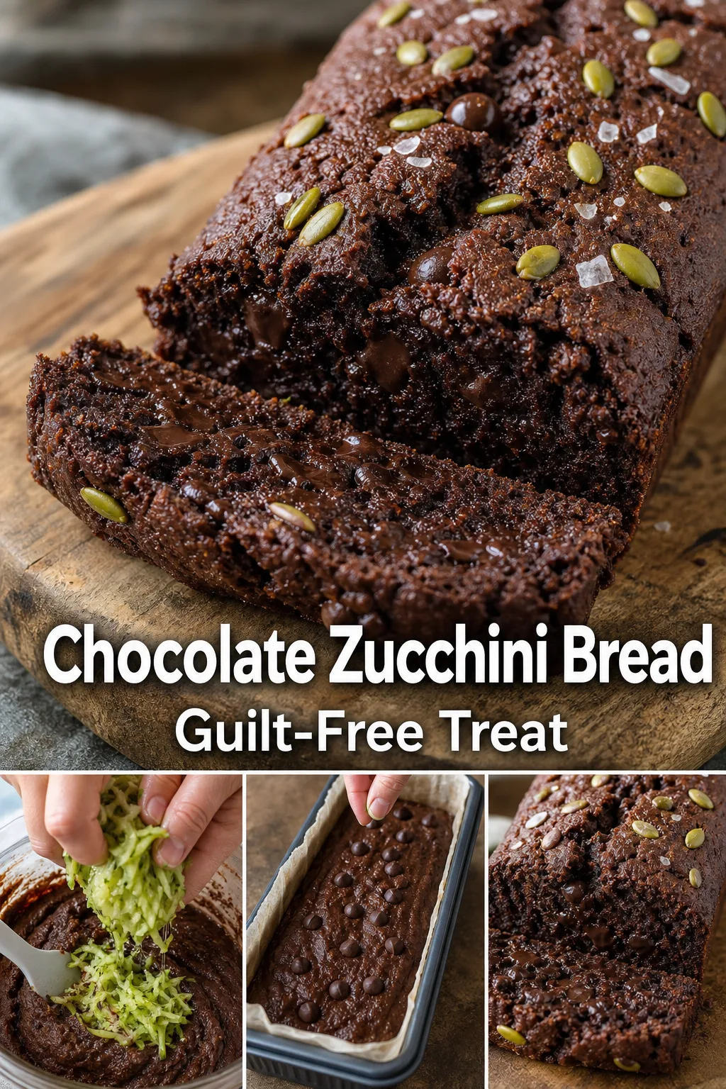 Healthy Dessert: Dark Chocolate Almond Flour Zucchini Bread