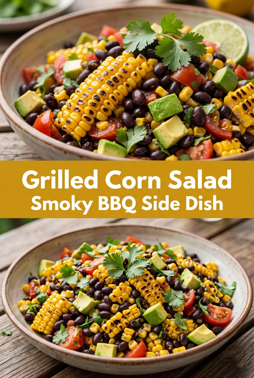 BBQ Side Dishes: Grilled Corn Black Bean Salad