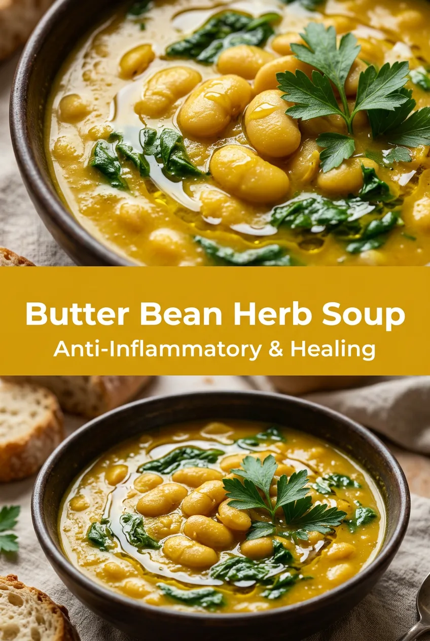Anti-Inflammatory Recipes: Healing Golden Butter Bean Soup
