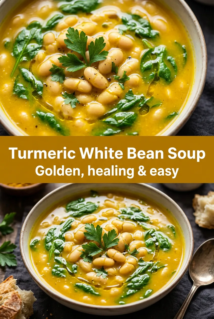 Healthy Soup Ideas: Healing Turmeric White Bean Soup