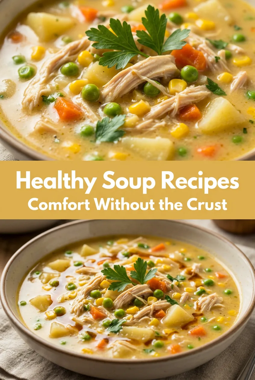 Healthy Soup Recipes: Instant Pot Chicken Pot Pie Soup