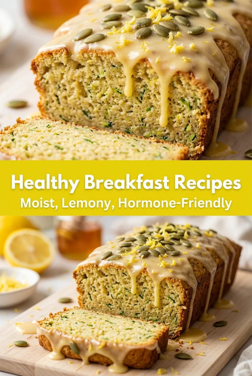 Healthy Breakfast Recipes: Moist Lemon Zucchini Bread