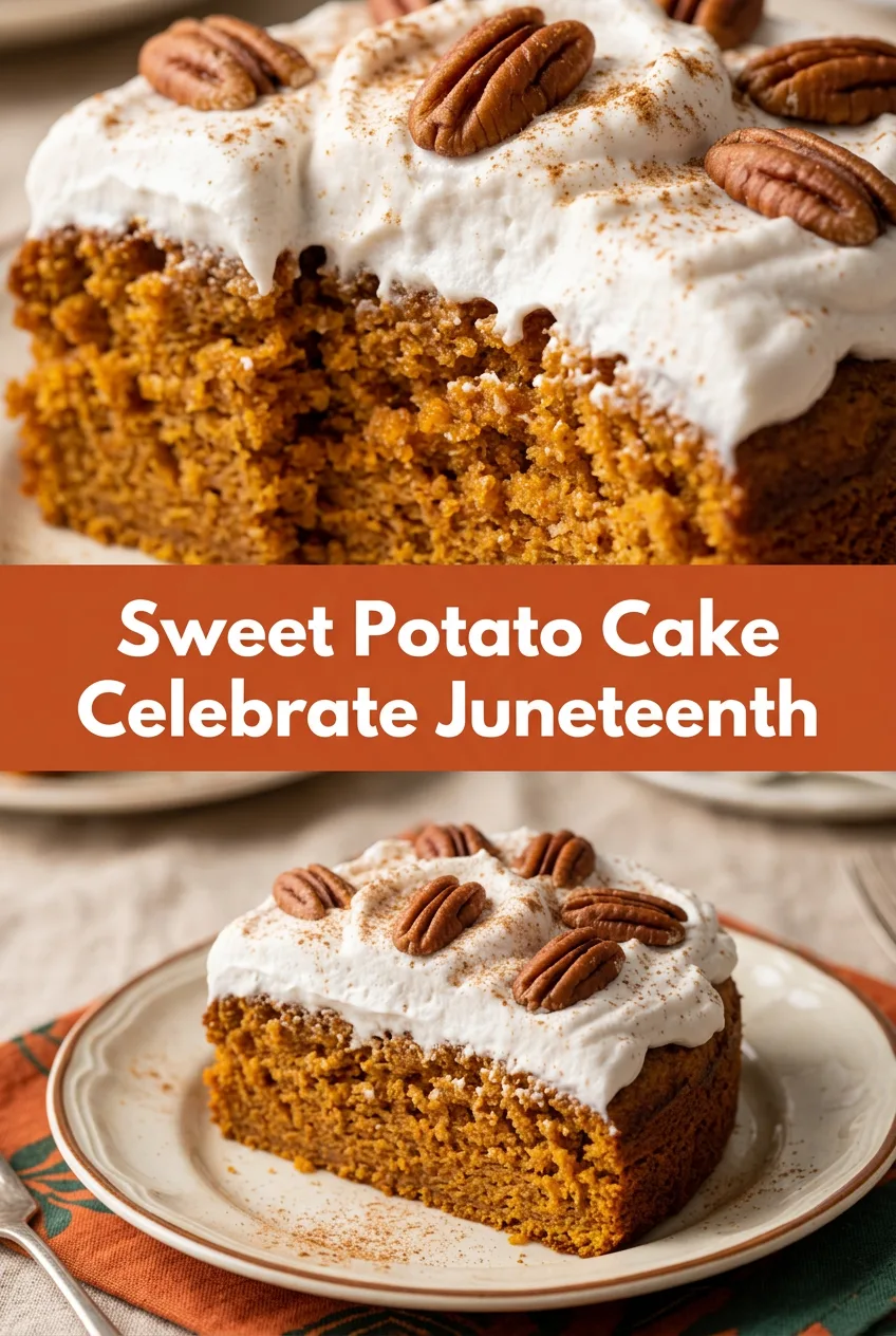 Juneteenth Party Desserts: Healthy Sweet Potato Spice Cake