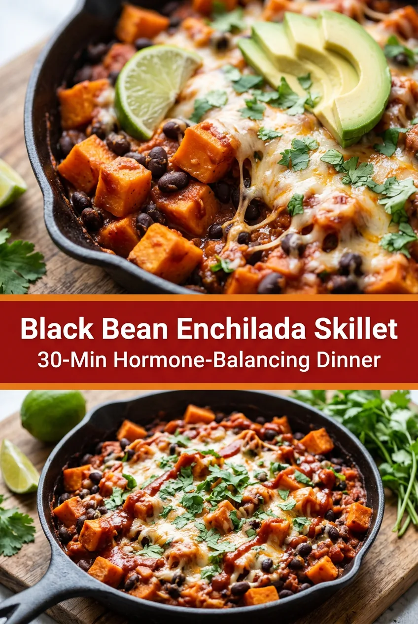 Hormone-Balancing Dinner: Black Bean Sweet Potato Skillet