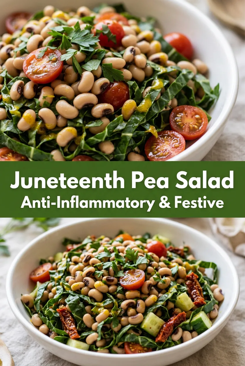 Juneteenth Recipes: Black-Eyed Pea Collard Salad