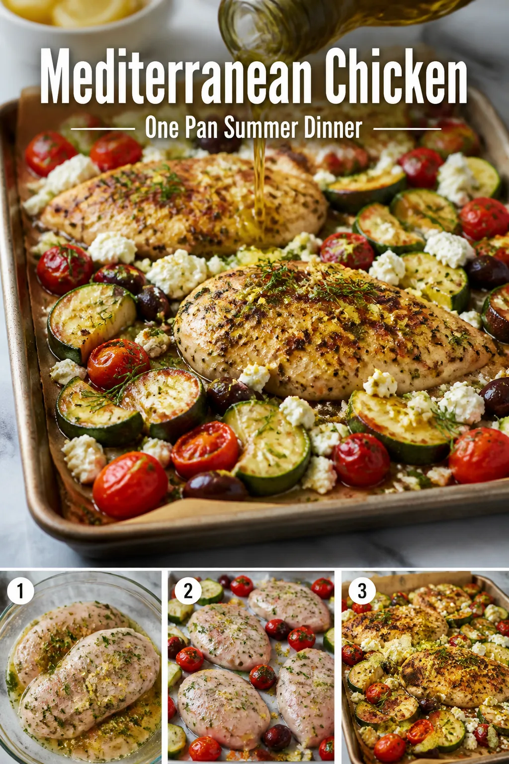 Healthy Memorial Day: Sheet Pan Mediterranean Chicken