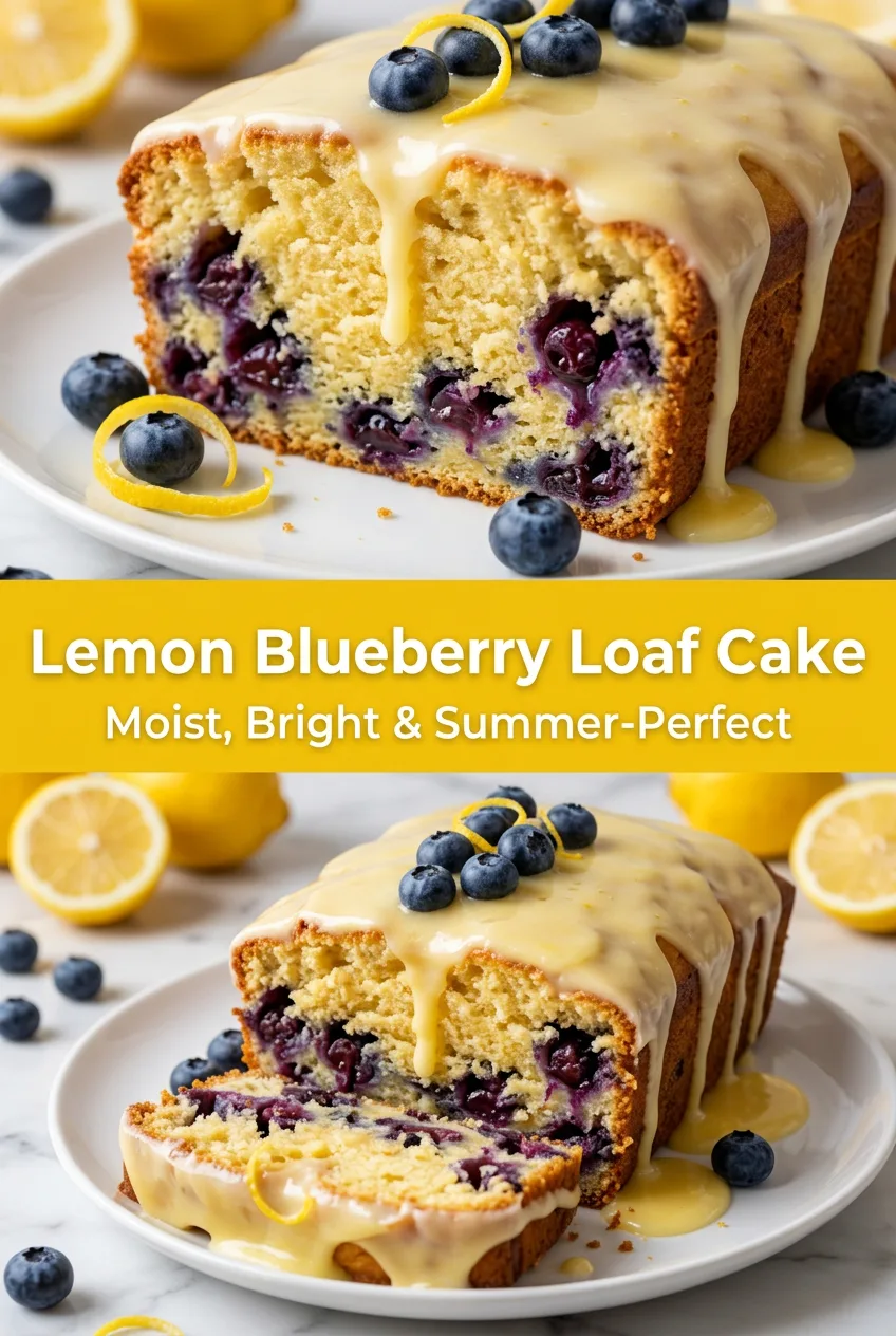Summer Desserts: Lemon Blueberry Loaf Cake