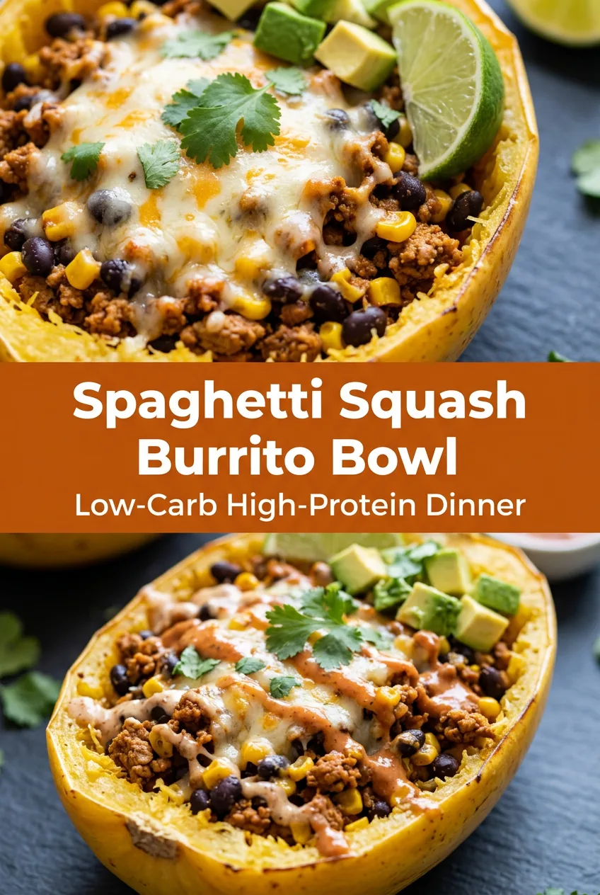 Dinner Ideas: Turkey Spaghetti Squash Burrito Bowls